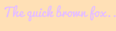 Image with Font Color E6BFFF and Background Color FFE0B6